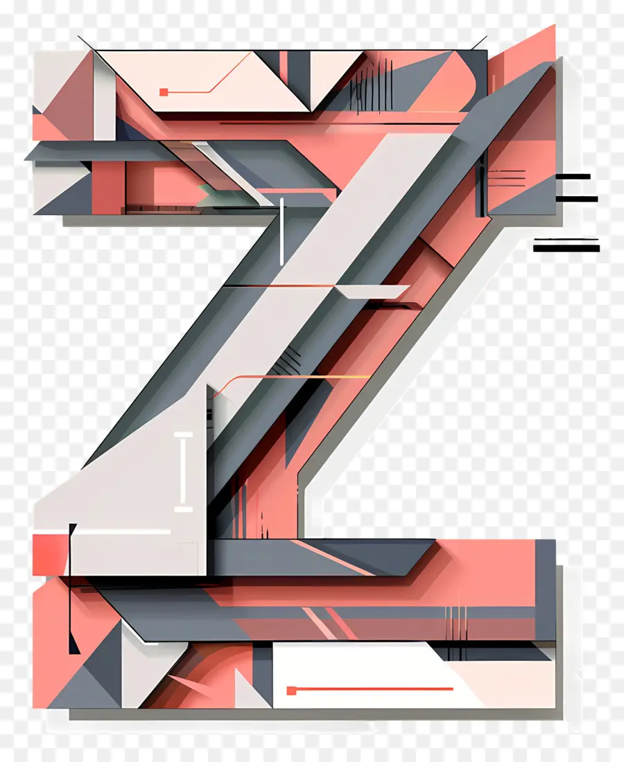 La Lettre Z，Des Formes Géométriques PNG
