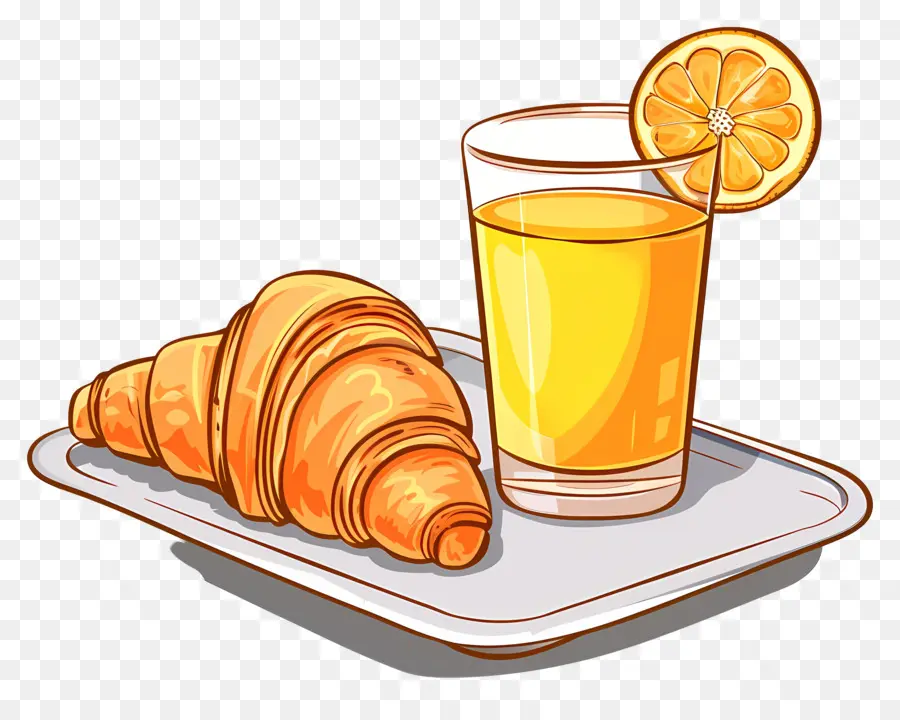 Le Petit Déjeuner，Croissant PNG