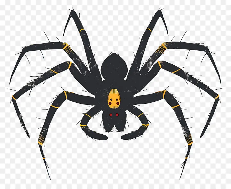 Araignée，Noir PNG