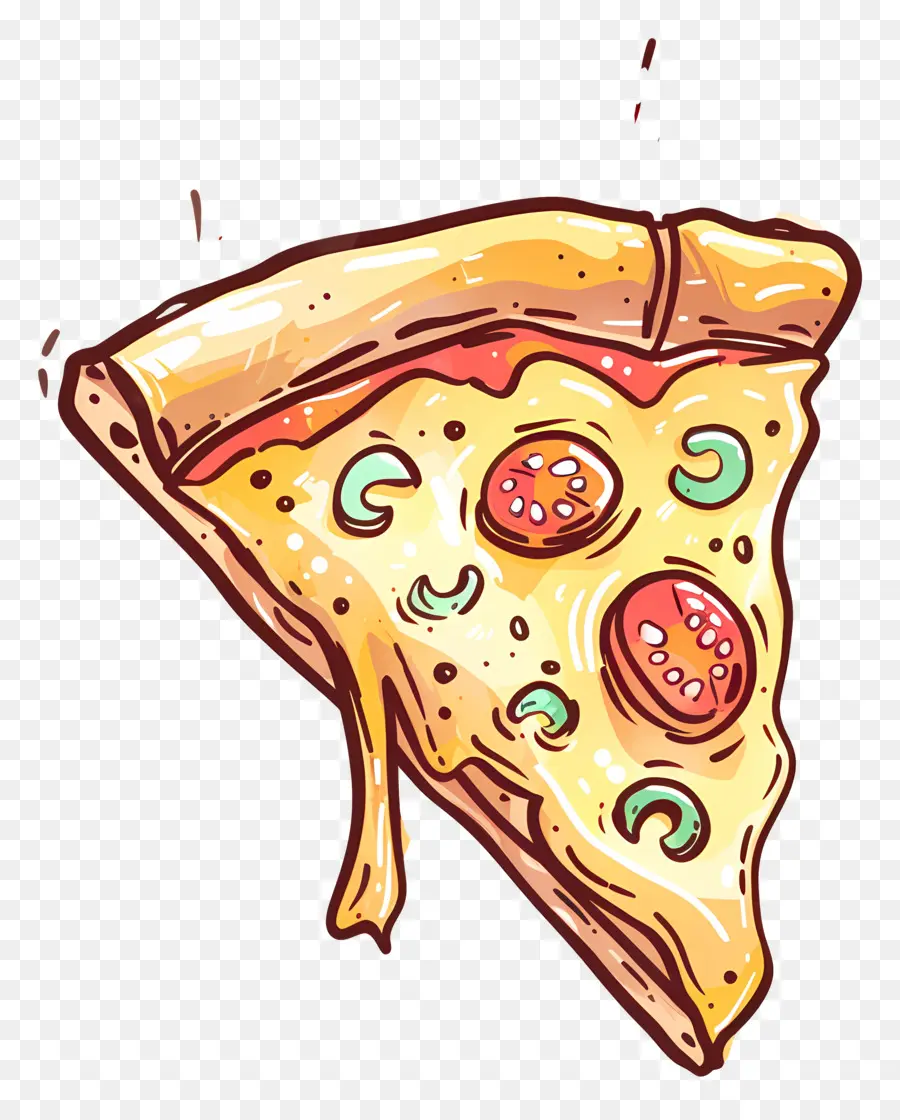 Dessin Animé Pizza，Pizza PNG