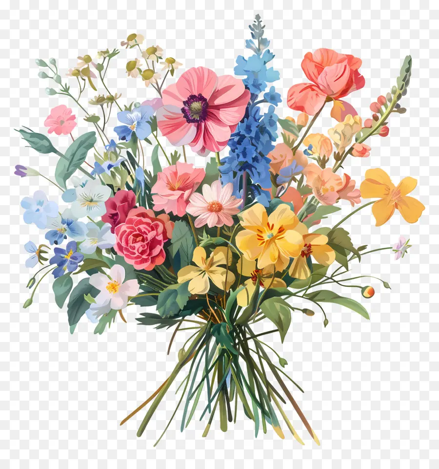 Mixte Bouquet De Fleurs，Bouquet PNG