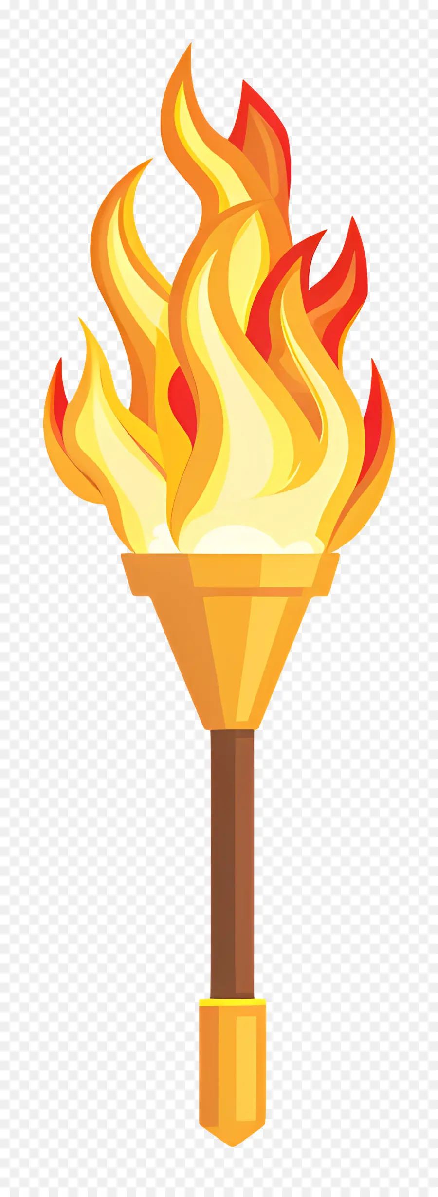 La Flamme Olympique，Torche Ardente PNG