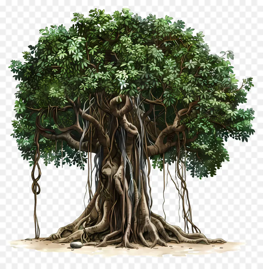 Arbre De Banian，Figuier PNG