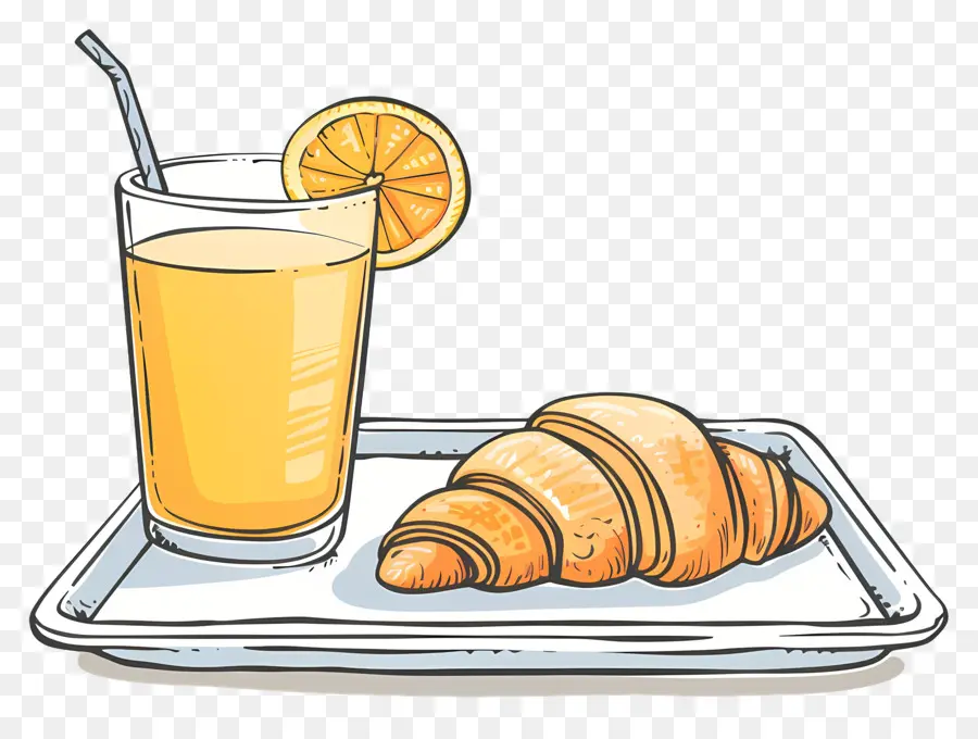 Le Petit Déjeuner，Croissant PNG