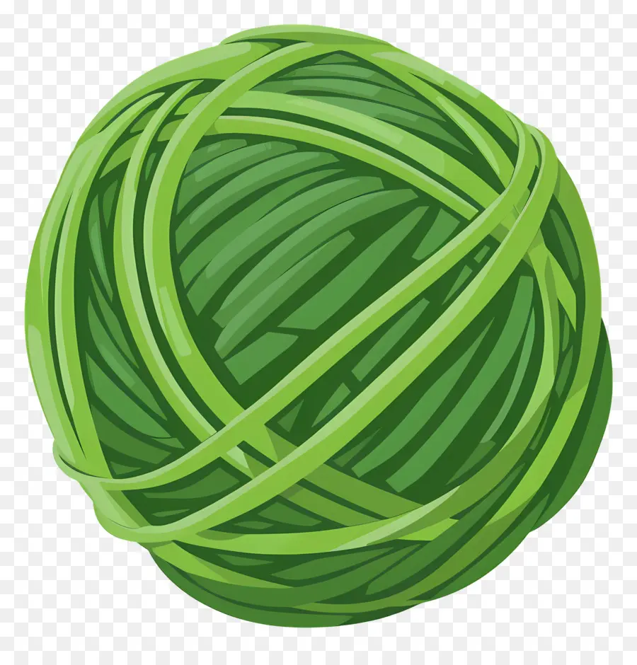 Boule De Fil Vert，Laine PNG