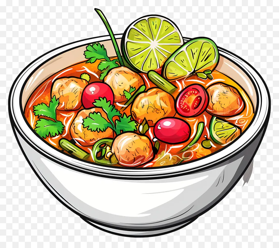 Pozole，Soupe De Curry PNG