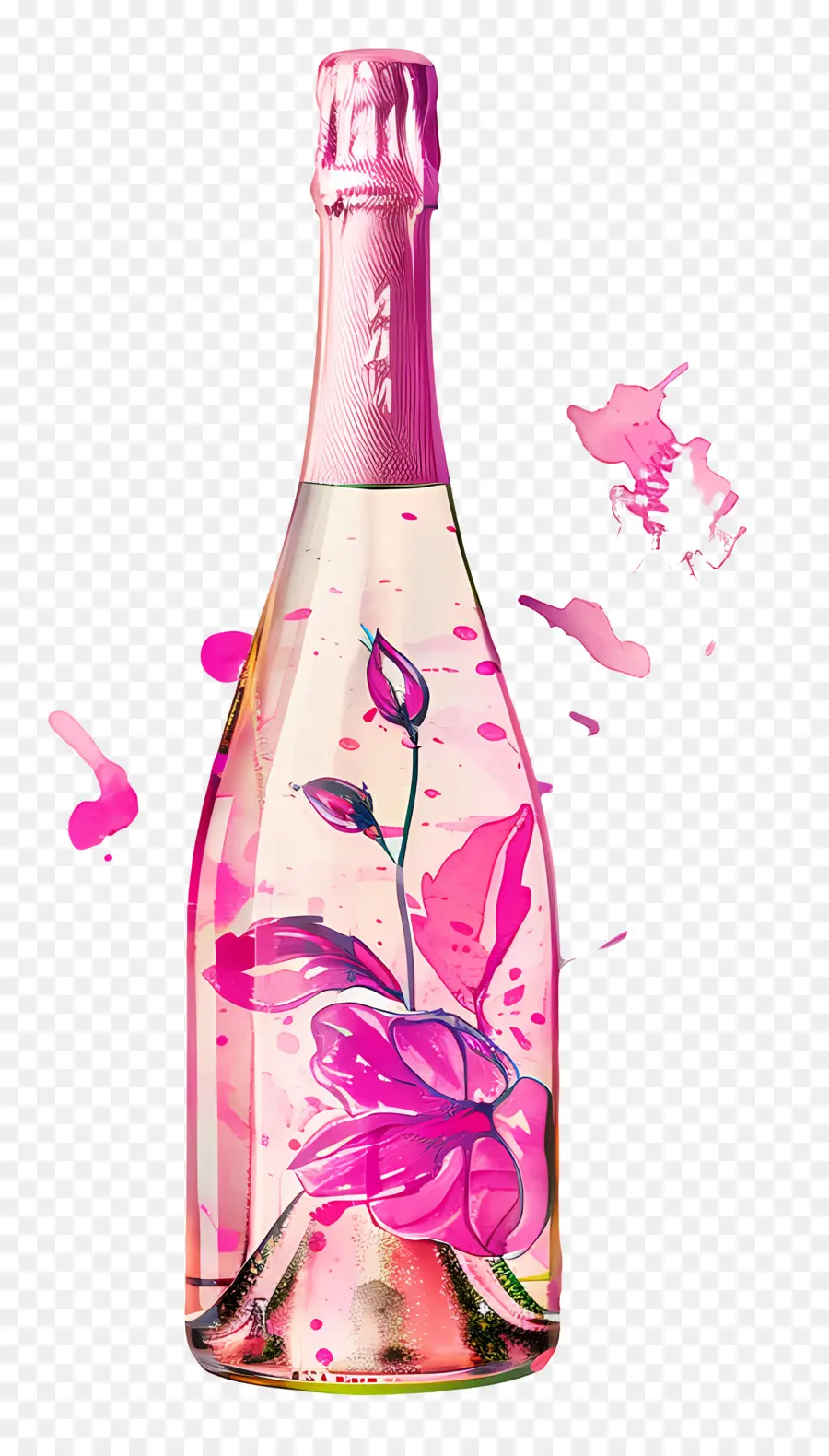 Champagne，Champagne Rosé PNG