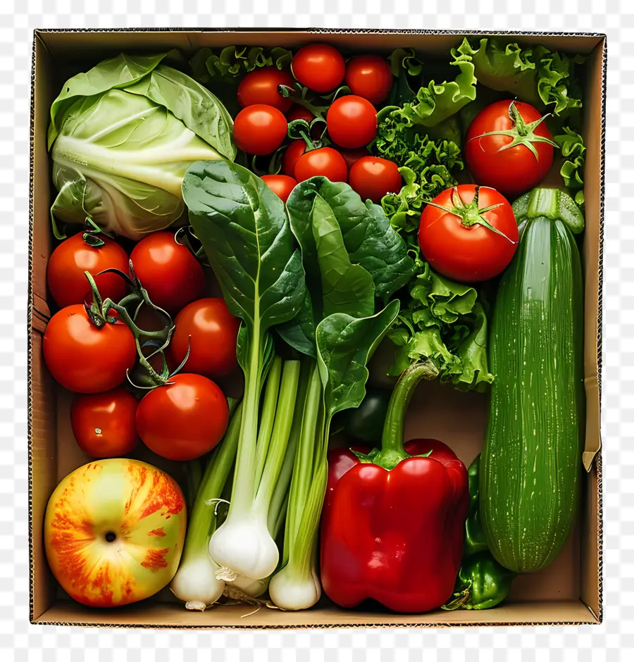 Légumes Boîte，Des Produits Frais PNG