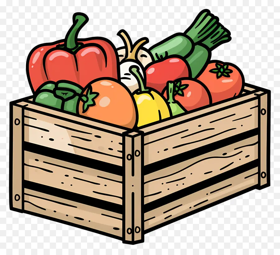 Légumes Boîte，Caisse De Légumes PNG
