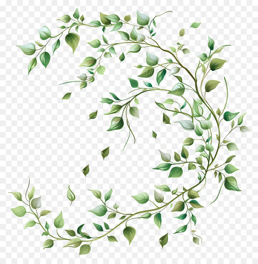 Vert Twig，Vert Couronne PNG