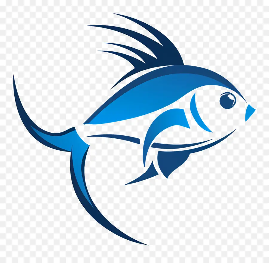 Conception Simple，Poisson Bleu PNG