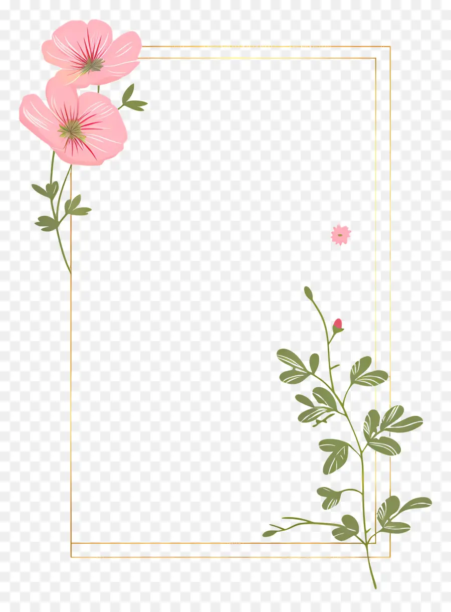 Or La Ligne，Fleurs Roses PNG
