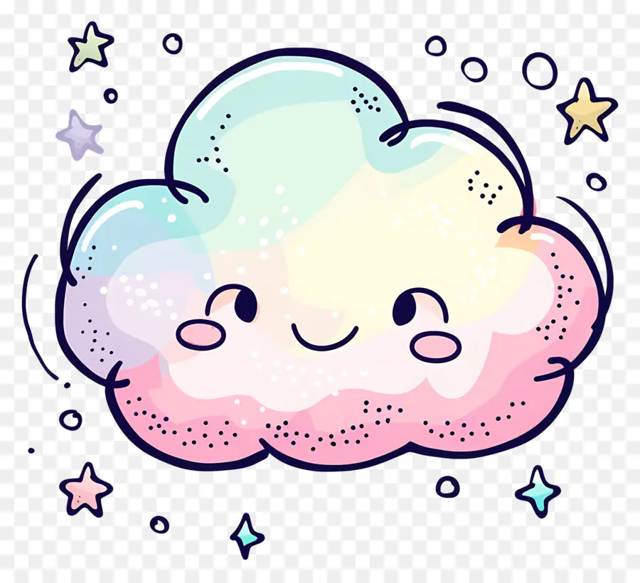 Nuage De Dessin Animé，Nuage Mignon PNG