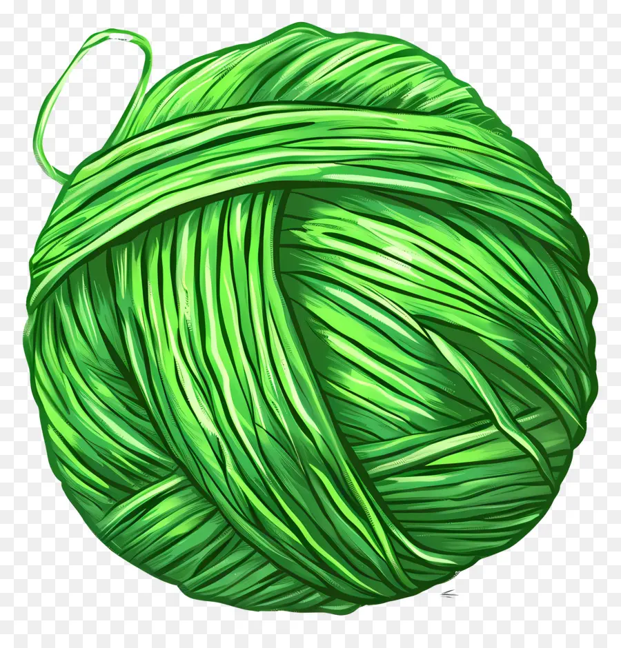 Boule De Fil Vert，Fil Vert PNG