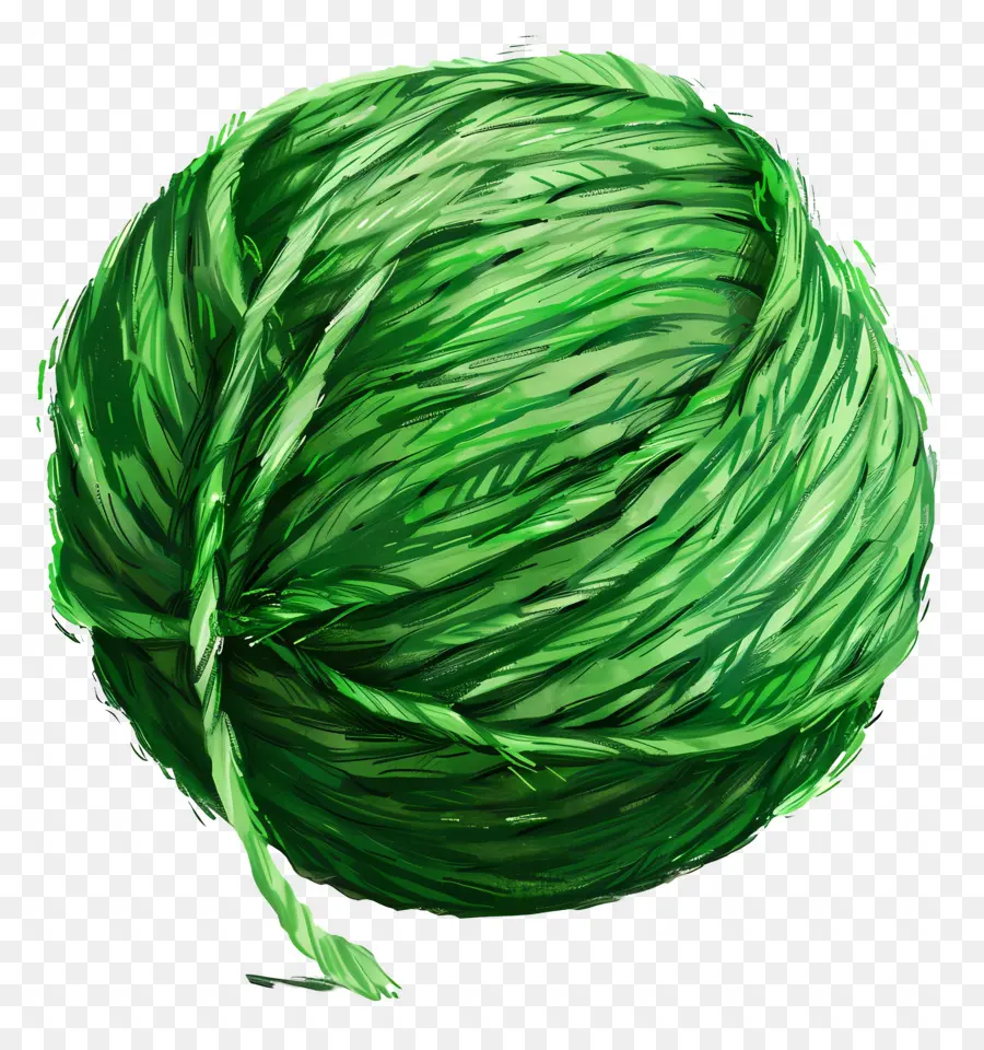 Boule De Fil Vert，Fil Vert PNG