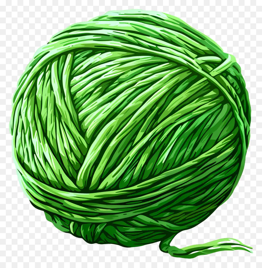 Boule De Fil Vert，Fil Vert PNG