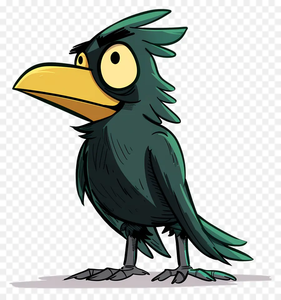 Dessin Animé Crow，Dessin Animé Oiseaux PNG