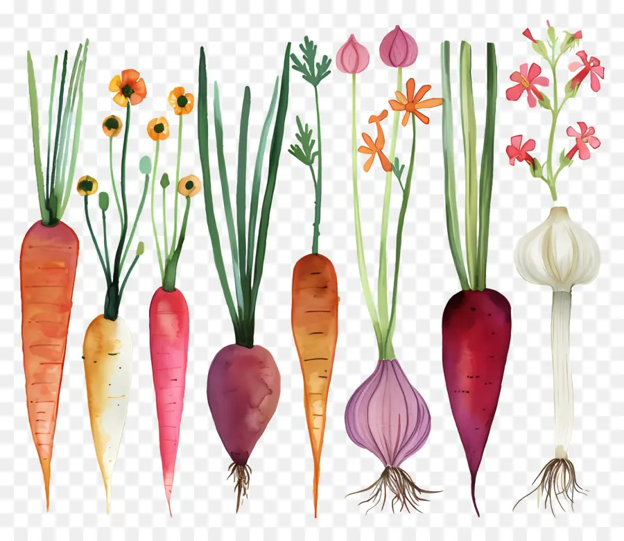 Légumes，Carottes Colorées PNG