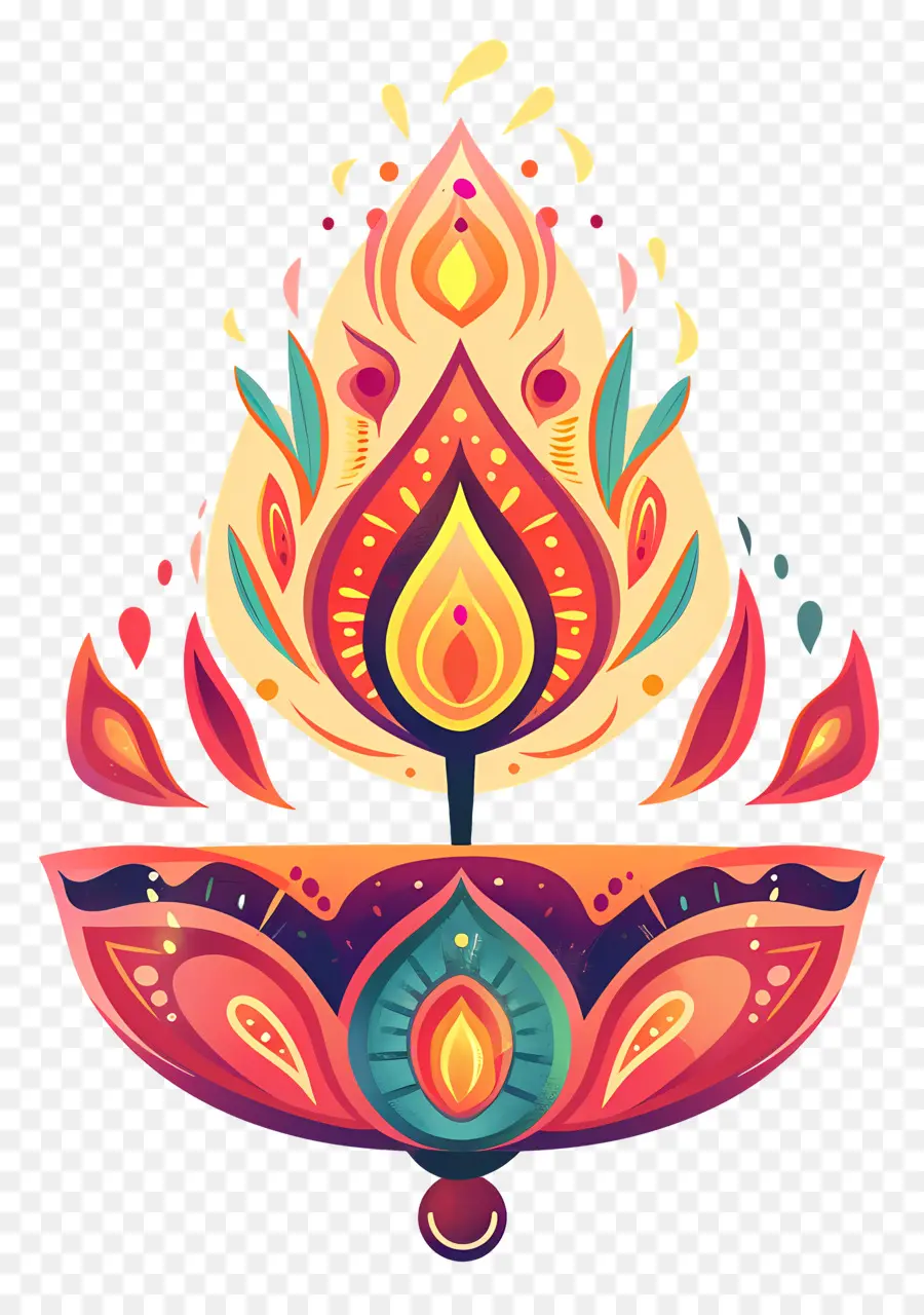 Diya De Diwali，Lanterne Indienne PNG