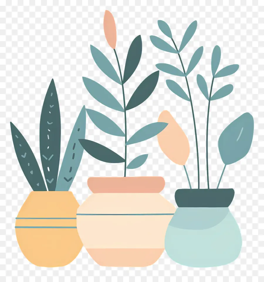 Les Plantes，Les Plantes En Pot PNG