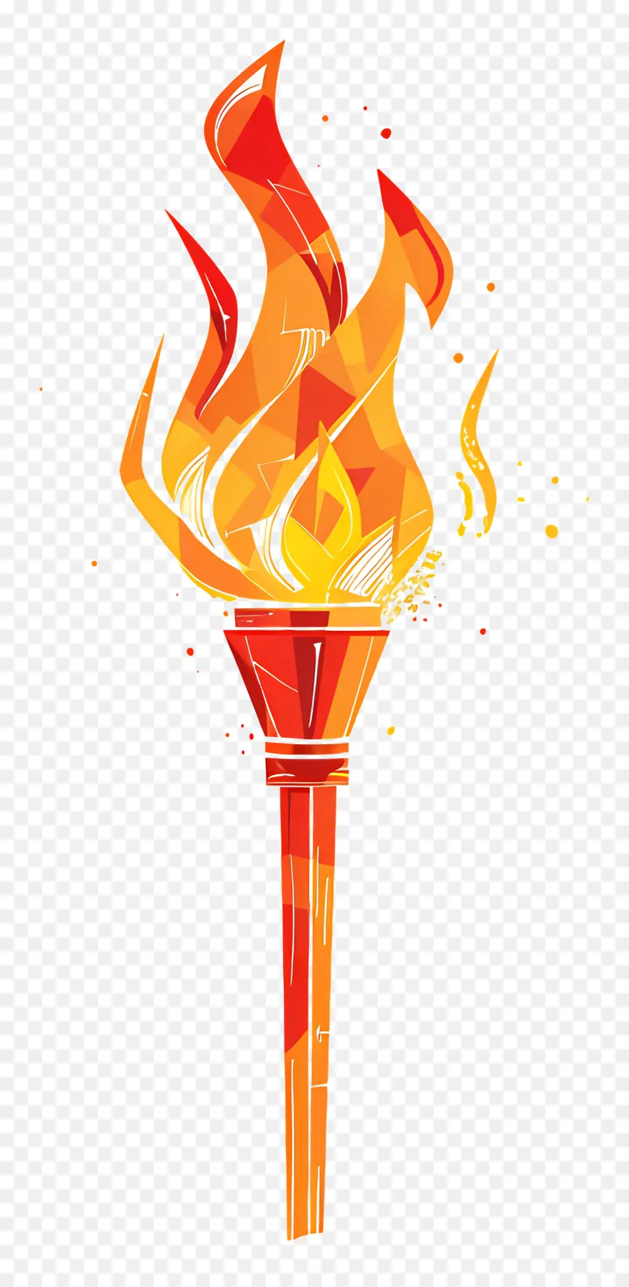 La Flamme Olympique，Torche PNG