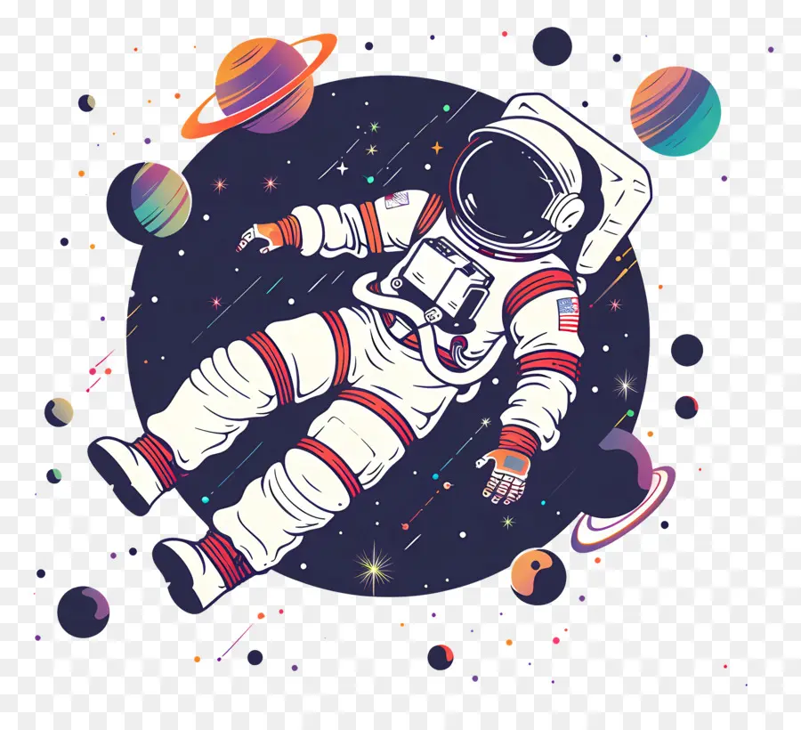 Astronaute Flottant，L'astronaute PNG