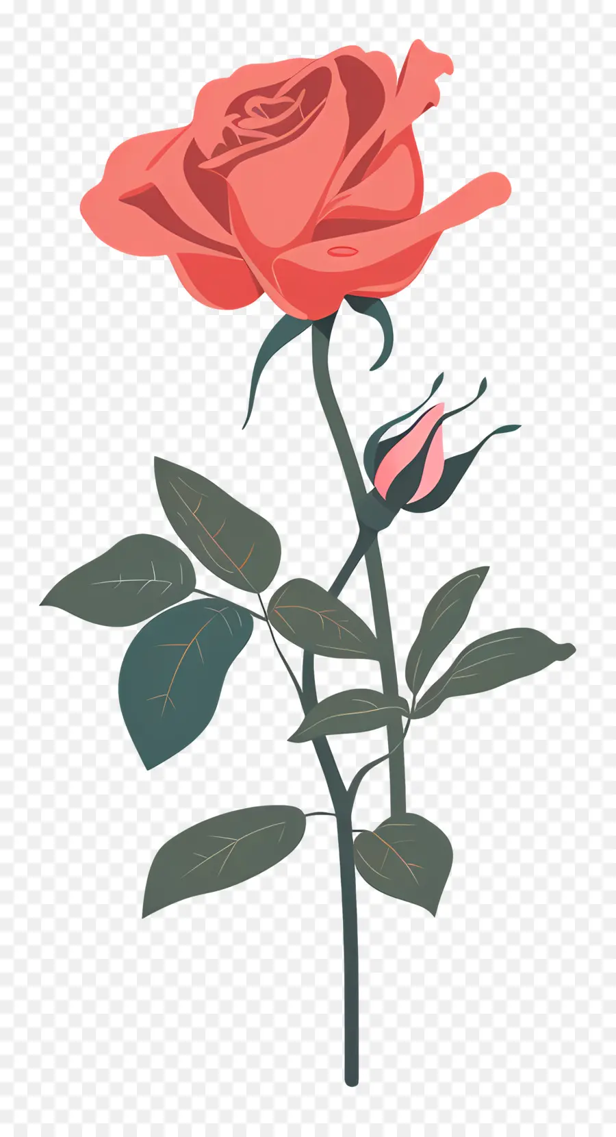 Seule Rose，Rose Rose PNG