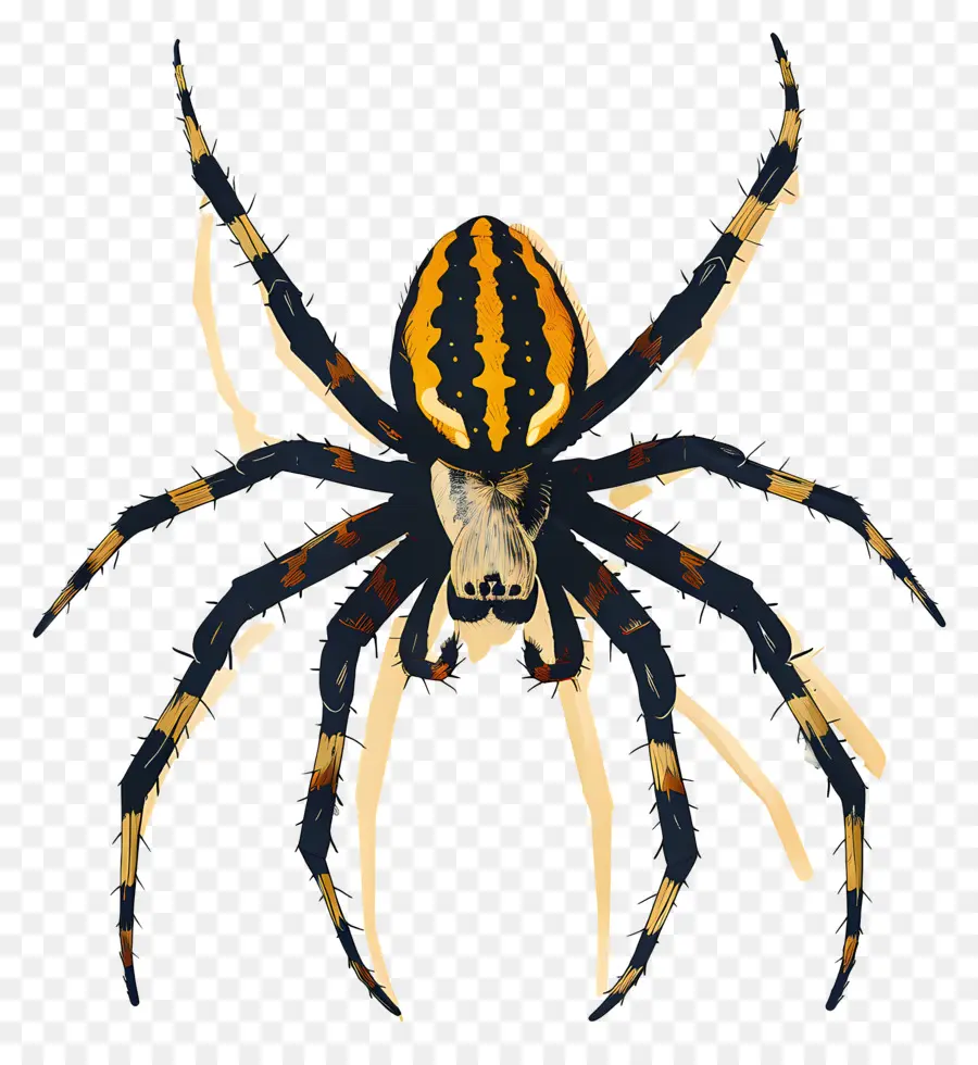 Araignée，Jaune PNG