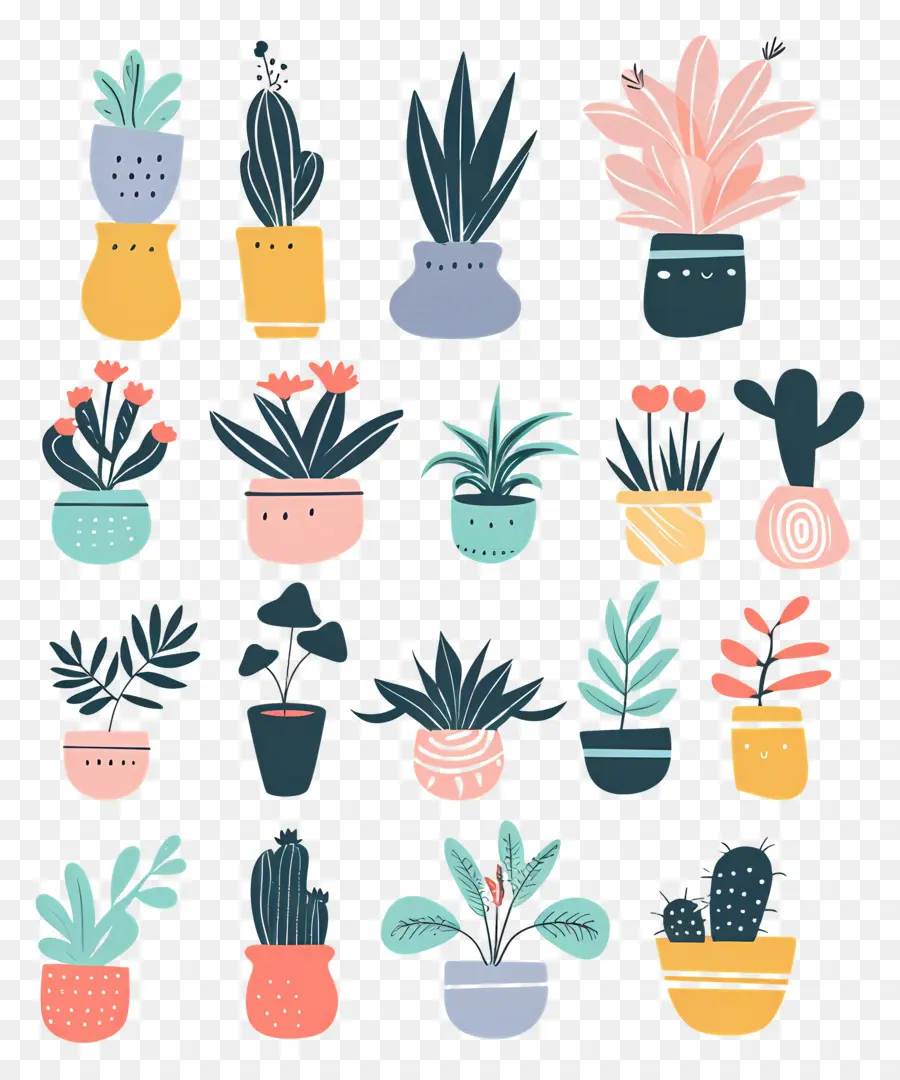 Les Plantes，Les Plantes En Pot PNG