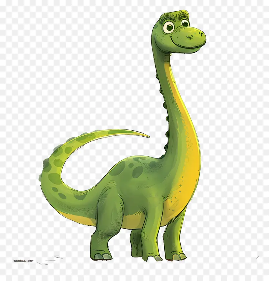 Dessin Animé Dinosaure，Dinosaure Vert PNG