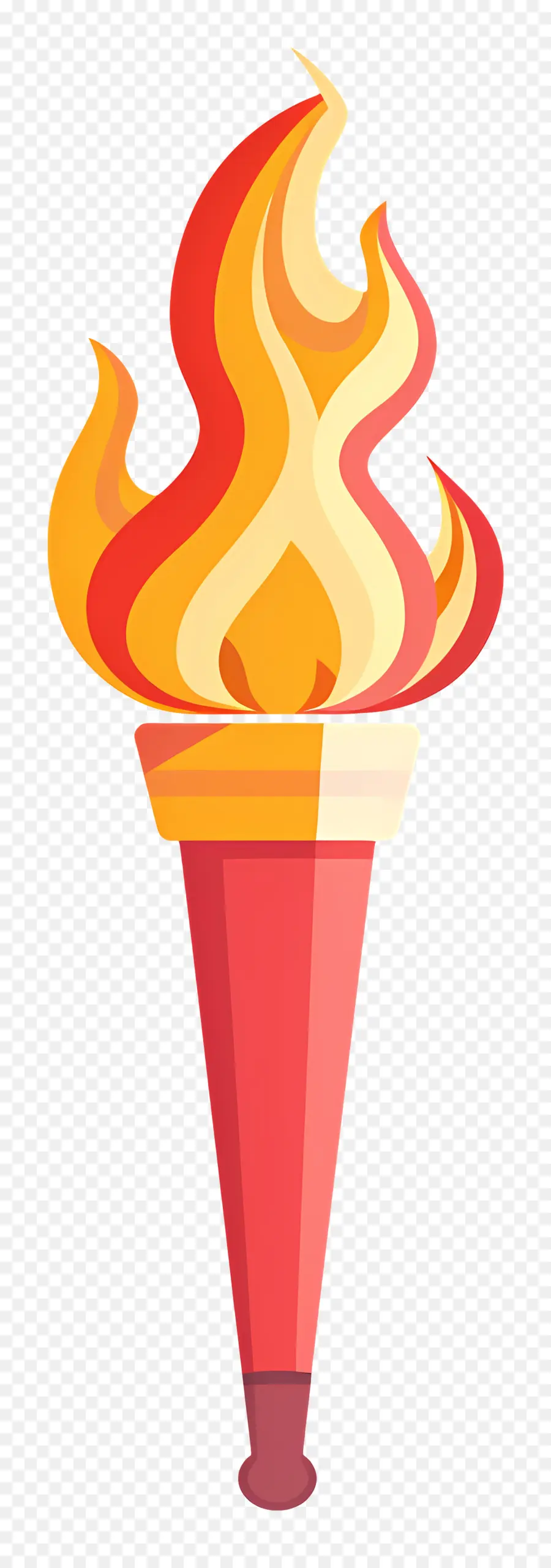 La Flamme Olympique，Torche De Bougie PNG