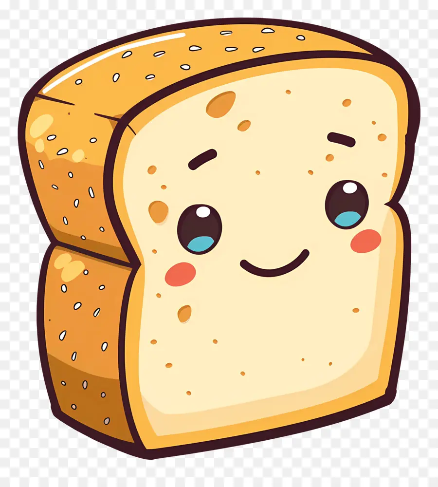 Pain Mignon，Toast Souriant PNG