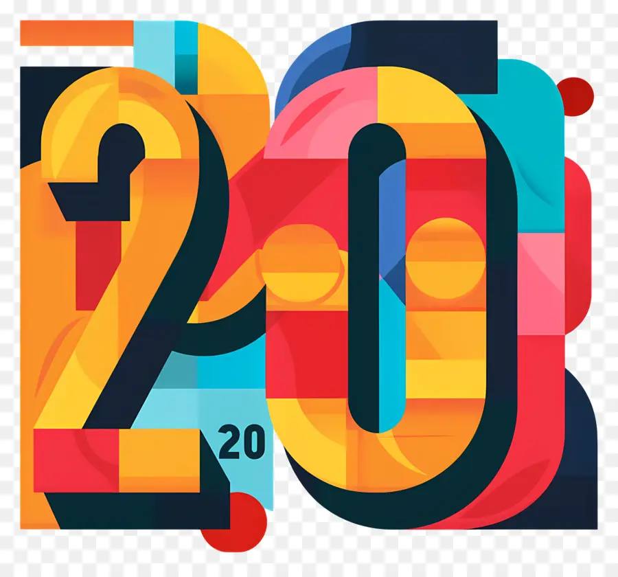 Numéro 20，La Typographie PNG