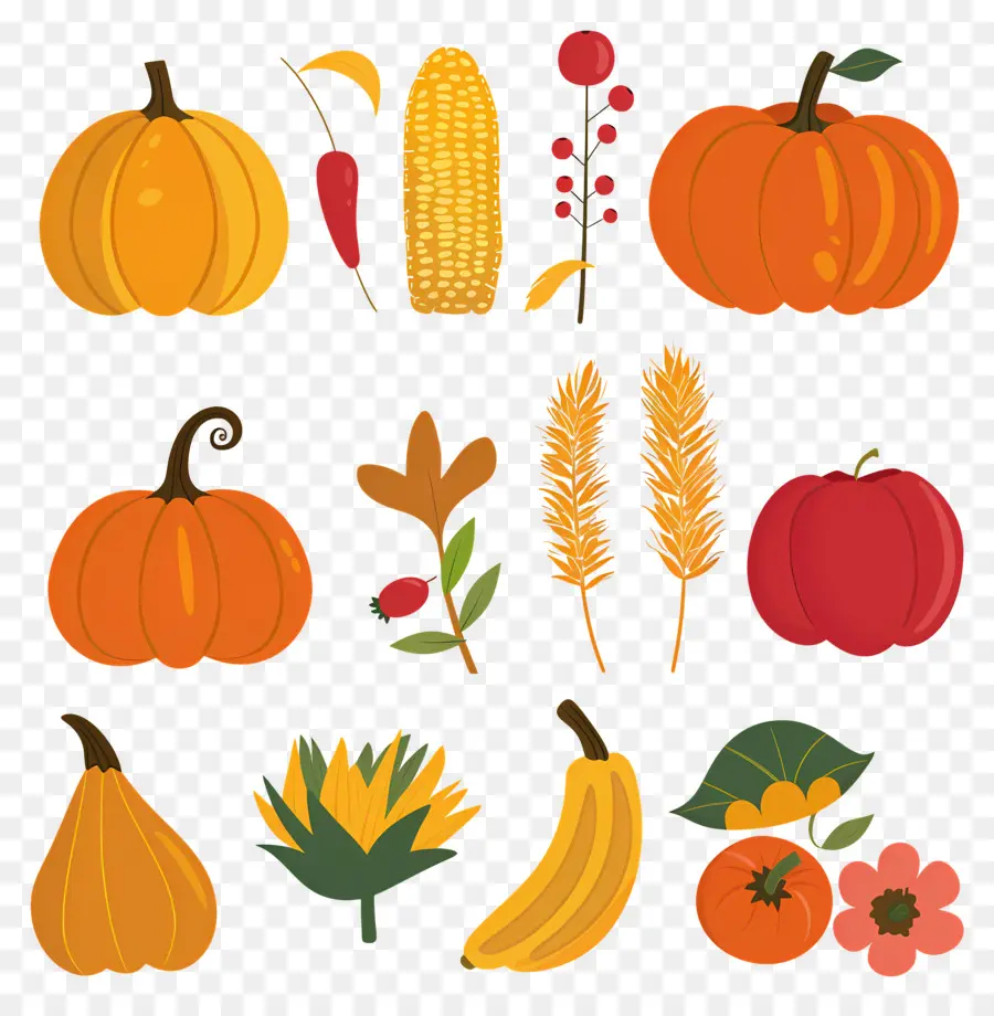 La Récolte De L'automne，Les Légumes D'automne PNG