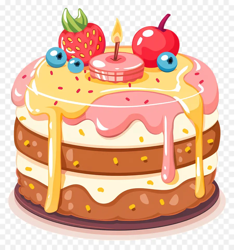 Mignon Gâteau，Gâteau D'anniversaire PNG