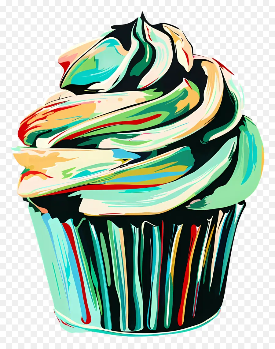 Cupcake，Cupcake Arc En Ciel PNG