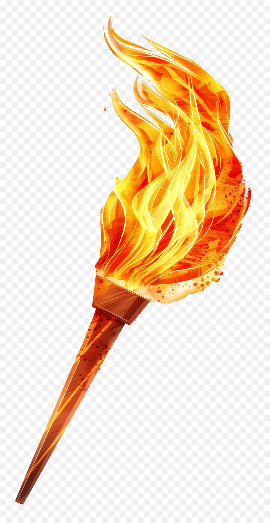 La Flamme Olympique，Feu PNG