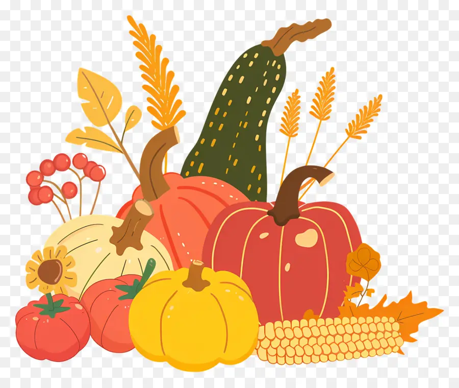 La Récolte De L'automne，Les Légumes D'automne PNG