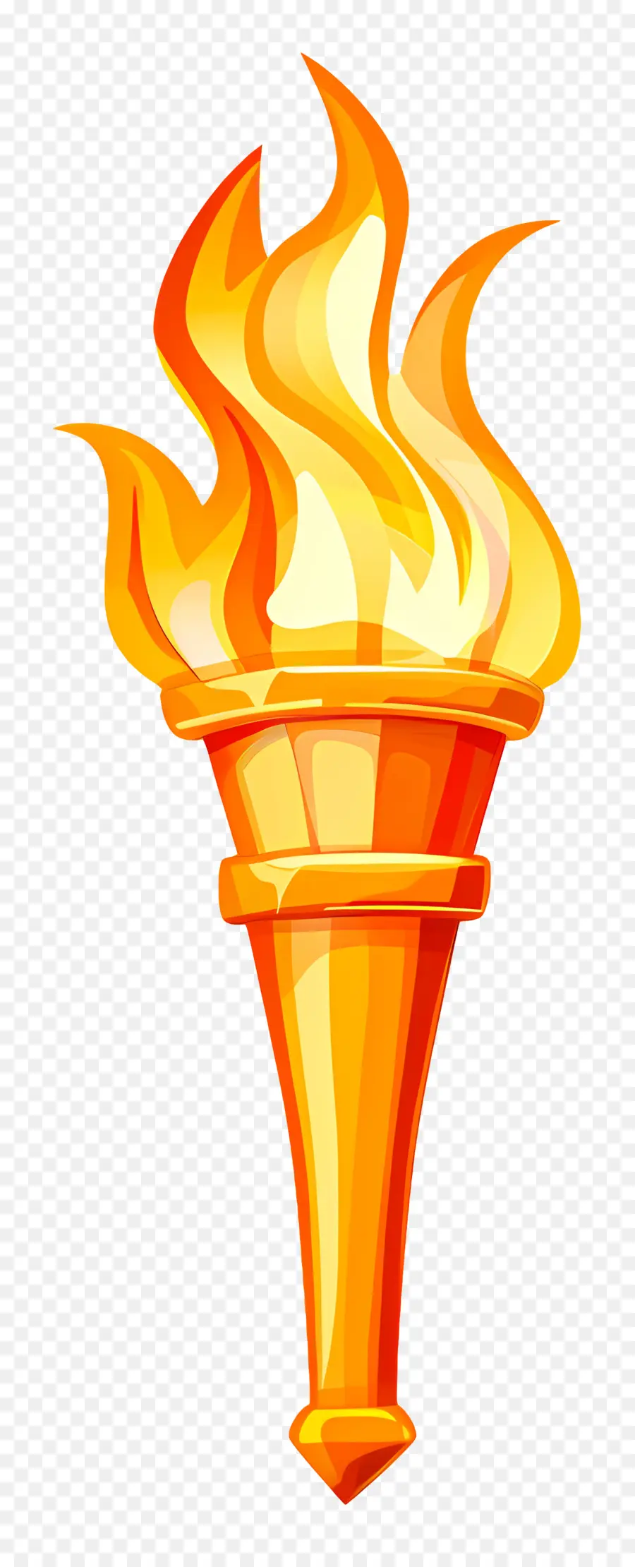 La Flamme Olympique，Torche Enflammée PNG