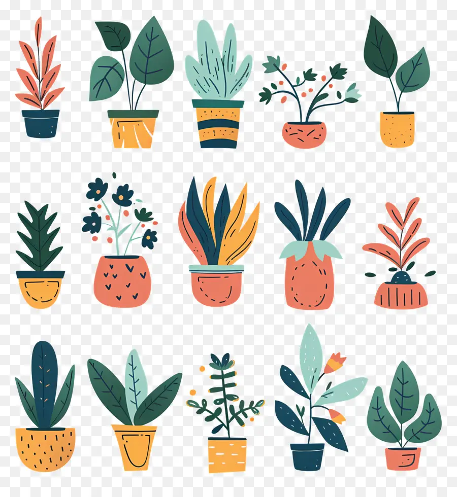 Les Plantes，Les Plantes En Pot PNG