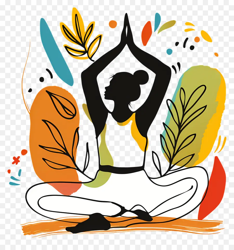 Femme Faisant Du Yoga，La Méditation PNG