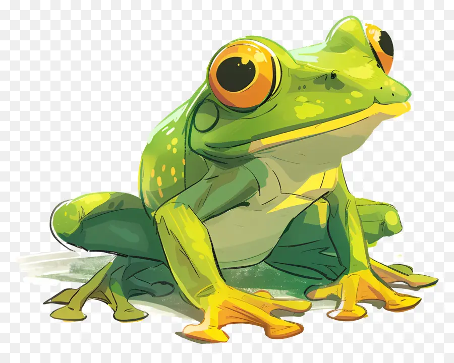 Bande Dessinée De Grenouille，Grenouille Verte PNG