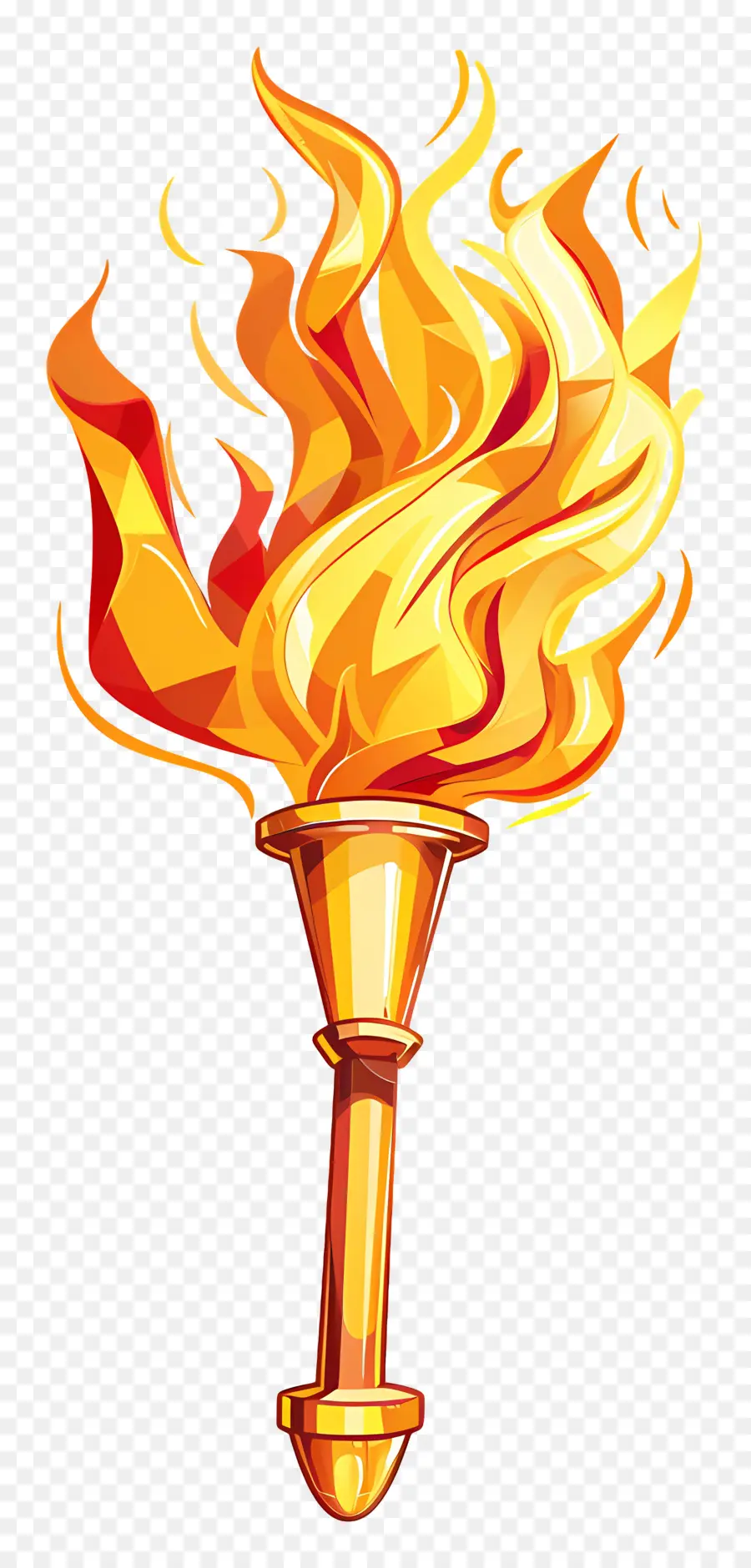 La Flamme Olympique，Torche Brûlante PNG