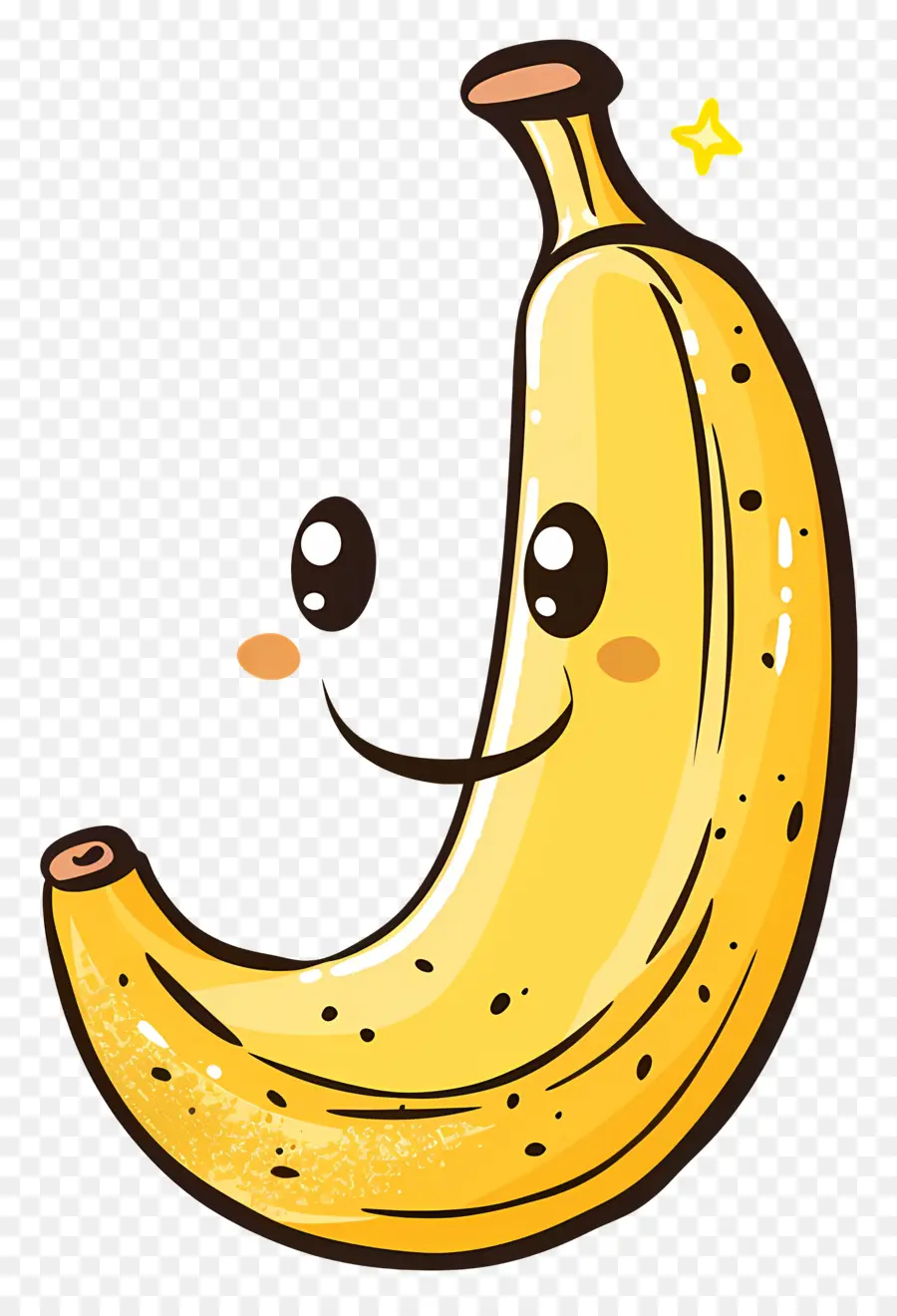 Mignon Banane，Dessin Animé De La Banane PNG