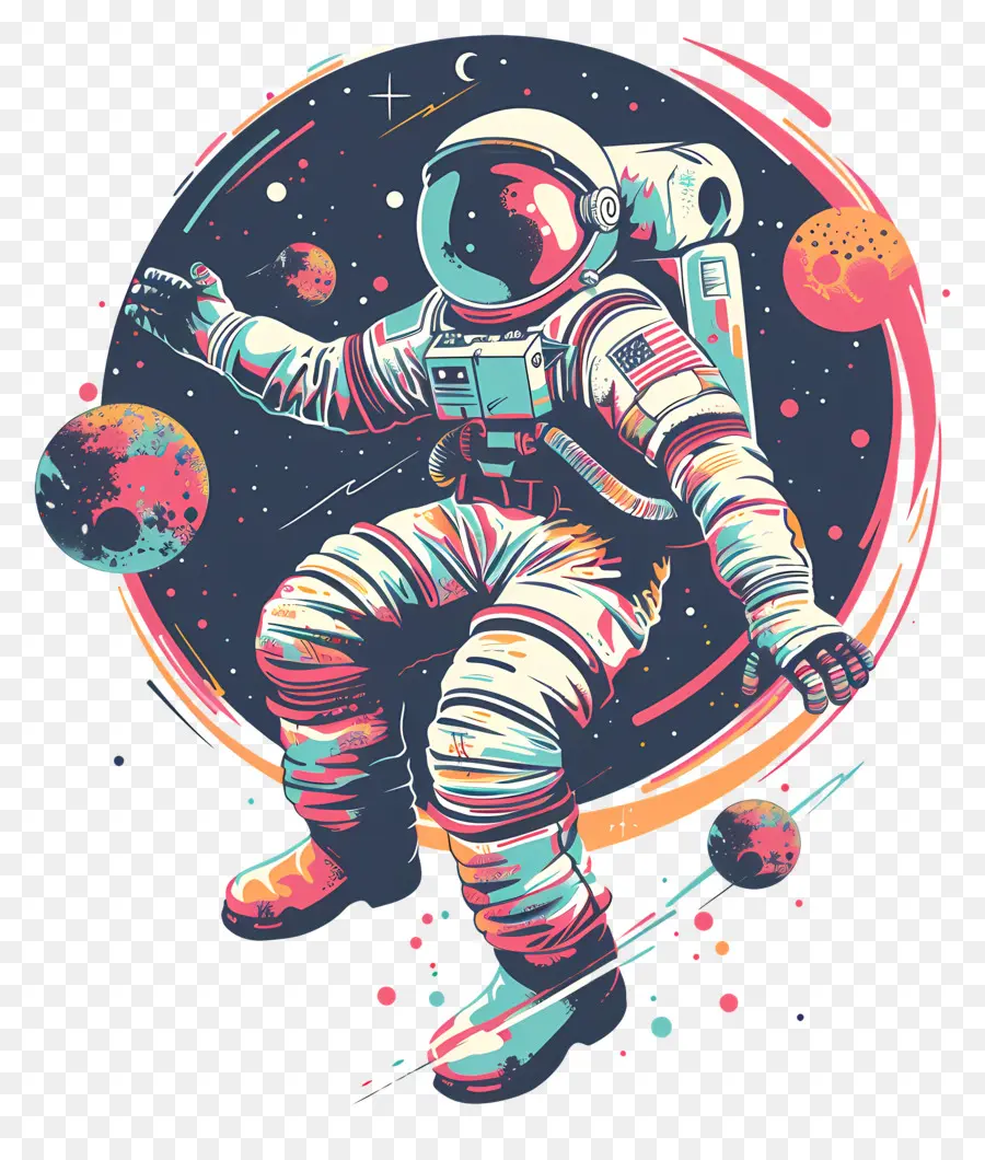 Astronaute Flottant，L'astronaute PNG