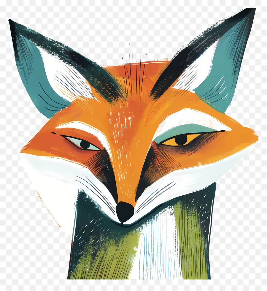Fox，Coloré PNG