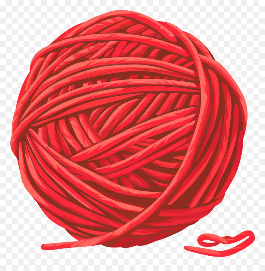 Pelote De Fil Rouge，Tricot PNG