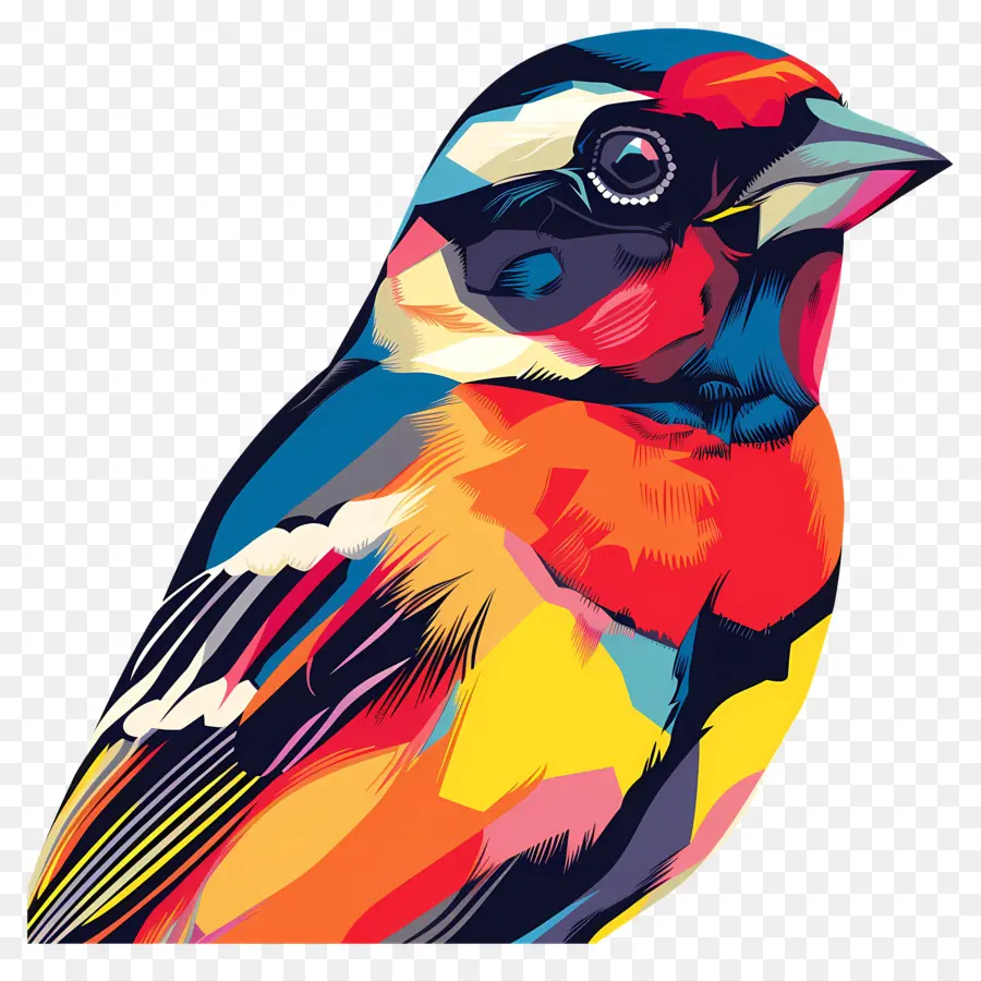 Oiseau，Oiseau Multicolore PNG