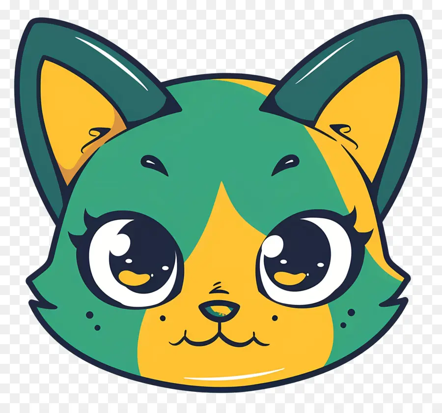 Chat Mignon De Visage，Chat De Dessin Animé PNG