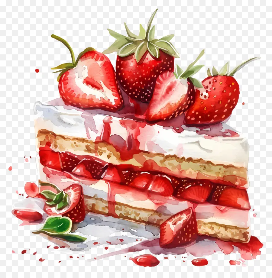 Shortcake Aux Fraises，Dessert Aux Fraises PNG